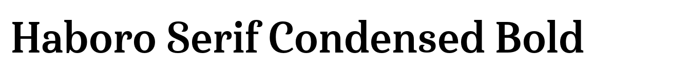 Haboro Serif Condensed Bold image